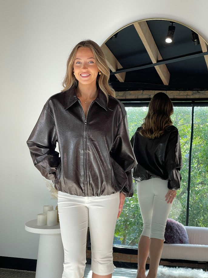 Gloss & Grace Leather Jacket