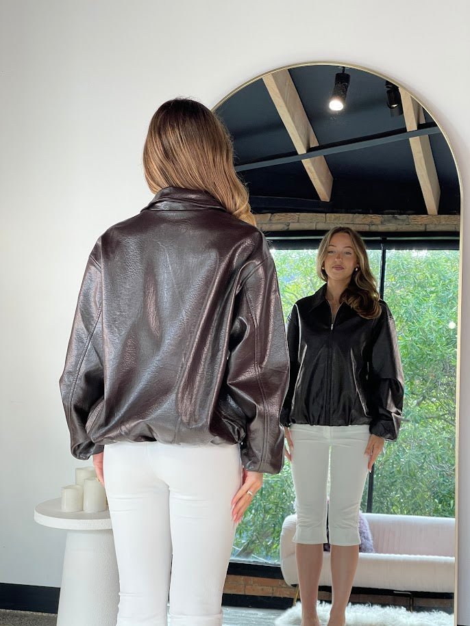 Gloss & Grace Leather Jacket